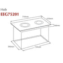 FOTILE EEG 75201 HOB The Most Powerful In Its Class. High heating power for effective hea ting. German-made Schott Ceran Glass and EGO Heating Elements.