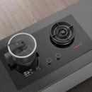 FOTILE GEG 86218 HOB 2 Burner Tempered Glass Cast Iron Pan Support Grate 70x40 cm rand Shape Rectangle Number of Burners Shape Rectangle Number of Burners