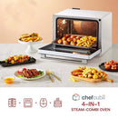 FOTILE ChefCubii 4-in-1 Countertop Convection Steam Combi Oven Air Fryer Dehydrator with Temperature Control, 40 Preset Menu and Steam Self-Clean, 1 CFT