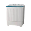 HAIER Top Loader Washing Machine HWM 100-BS - Semi-Automatic Twin Tub Washing Machine - 10 Kg Virgin Plastic Body (Rust Free) Dimensions: L760 x W450 x H947 (mm) White Cabinet Color Gear System Technology
