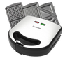 CAMBRIDGE Multi Snacker SGW112 Sandwich Maker with Grill & Waffle ,Four-Sandwich Capacity, Nonstick Plates, Cool Touch Housing