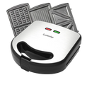 CAMBRIDGE Multi Snacker SGW112 Sandwich Maker with Grill & Waffle ,Four-Sandwich Capacity, Nonstick Plates, Cool Touch Housing