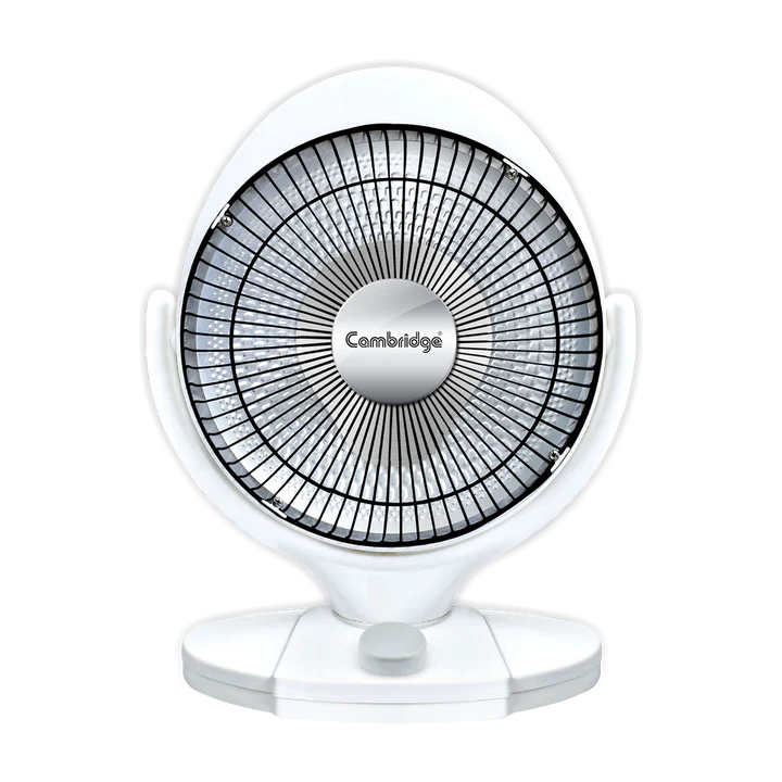 CAMBRIDGE Parabolic Heater PH009: Portable, Variable Heat Settings, Instant Heat, Parabolic Design, Protective Grills, Swing Function & Sleek Look