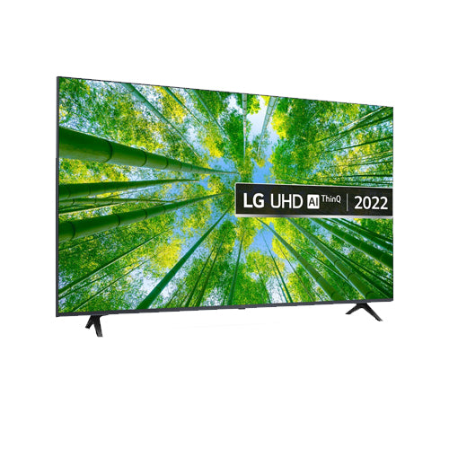 LG 50" 4K UHD LED TV 50UQ80006LB: IPS/VA LCD Panel, 60Hz Refresh Rate, HDR10 Pro, webOS Smart Platform, ThinQ AI, HDMI 2.0, USB Playback, 3840 x 2160 Resolution,