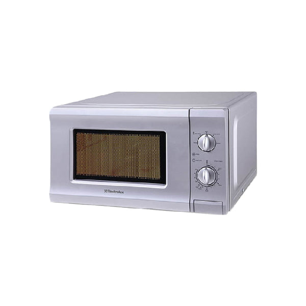 ELECTROLUX SEM-720W/S Microwave Oven 5 Power Levels, 20L Capacity, and Defrost Function Mechanical Controls, 35-Minute Timer, 700W Output Power, Cooking End Signal