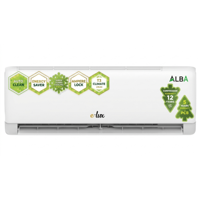 E-Lux Alba 1.5 Ton DC Inverter Air Conditioner with R32 Refrigerant
