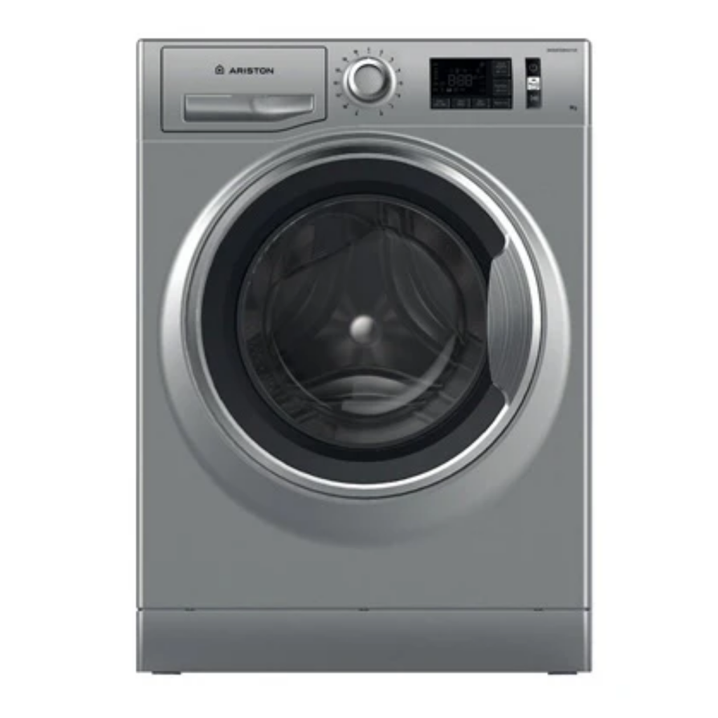 ARISTON NLM11 946 SC A GCC Front Load 9KG Washing Machine, Inverter Motor, 1400 RPM, Variable Spin speed, 16 Programs, Child lock, Delay start and  self Drum Clean