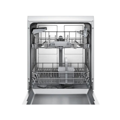 Bosch AE SMS50E92GC Series 4 Free-Standing Dishwasher 60 cm White, capacity to hold 12 place settings, multiple wash programs, and advanced features for effective cleaning