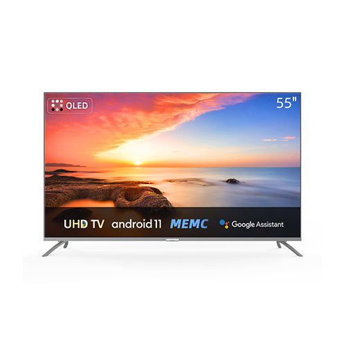 CHiQ 50" 4K HDR LED U50M8X: 4K HDR10, HLG, Dolby Vision, Dolby Audio, MEMC Built-in 60Hz, Android TV 11.0 Pie, Netflix, YouTube, Bluetooth 5.0