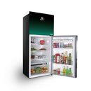 DAWLANCE 9178 LF Avante R features Hybrid Cooling, Glass Noir Green color, Touch Display, Top Freezer Position, and Handle Material