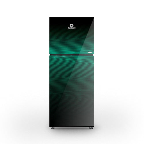 DAWLANCE 9178 LF Avante R features Hybrid Cooling, Glass Noir Green color, Touch Display, Top Freezer Position, and Handle Material
