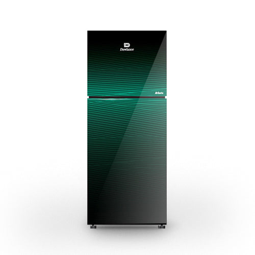 DAWLANCE 9178 LF Avante R features Hybrid Cooling, Glass Noir Green color, Touch Display, Top Freezer Position, and Handle Material (not specified).
