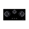 DAWLANCE DHG 390 BN Gas Hob: 3 Burners, Stainless Steel Finish, High Efficiency