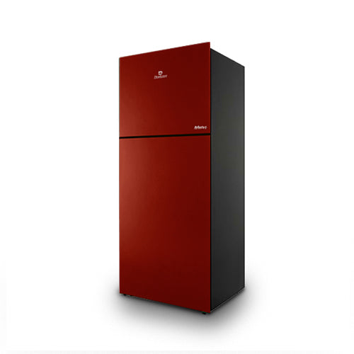 DAWLANCE 91999 Avante+ Ruby Red Double Door Refrigerator: Stylish Design, Spacious Capacity, Advanced Cooling Technology