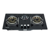 Delite Cooking Hob DHA DGH-3GB Built-in Gas Hob with 3 High-Efficiency Burners, Tempered Glass Top, Auto Ignition & Stylish Kitchen Cooking Solution