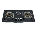Delite Cooking Hob DHA DGH-3GB Built-in Gas Hob with 3 High-Efficiency Burners, Tempered Glass Top, Auto Ignition & Stylish Kitchen Cooking Solution
