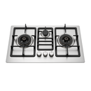 Delite G900B | 3 Burner Steel Built-In Gas Hob