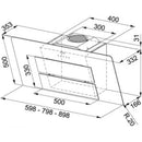 FRANKE FMA 605 WH With White Glass Elegant Design and Modern Technology, Keeps Them Odor-Free, and Boasts Energy Efficiency Class A