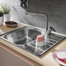 FRANKE Spark Swivel Spout Chrome Mixer Tap: Swivel Spout, High Pressure, Side Lever Operation, 360° Rotation