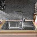 FRANKE Spark Swivel Spout Chrome Mixer Tap: Swivel Spout, High Pressure, Side Lever Operation, 360° Rotation