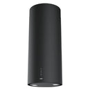 FRANKE FTU PLUS 3707 I BK Island Hood with Energy Class and Mounting Width of 37 cm, Matte Black NCS Design, Push-button Control, 3 Extraction Power Levels Including Intensive Slots.