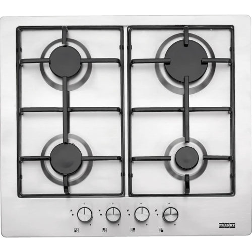 FRANKE New Linear FHNL 604 4G XS E Gas Hob Cm. 60 - Stainless Steel Dimensions Length 580 Mm Width 510 Mm Built-in Hole 560 X 490 Mm Drawer Depth 60