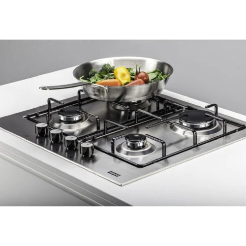 Franke New Linear FHNL 604 4G XS E gas hob cm. 60 - stainless steel DIMENSIONS Length 580 mm Width 510 mm Built-in hole 560 x 490 mm Drawer depth 60
