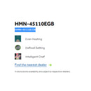 HAIER HMN-45110EGB MICROWAVE OVEN 45L Grill Capacity, Child Safety Lock, Cooking End Reminder, Voltage: 230V.