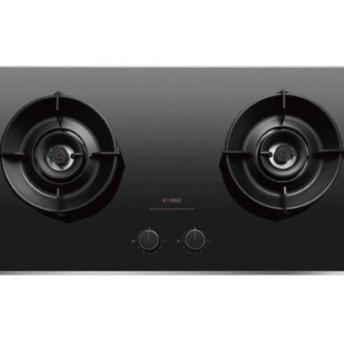 FOTILE GEG 86218 HOB 2 Burner Tempered Glass Cast Iron Pan Support Grate 70x40 cm rand Shape Rectangle Number of Burners Shape Rectangle Number of Burners