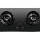 FOTILE GEG 86218 HOB 2 Burner Tempered Glass Cast Iron Pan Support Grate 70x40 cm rand Shape Rectangle Number of Burners Shape Rectangle Number of Burners