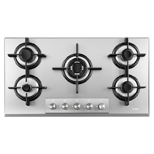 FOTILE GLS90501 5 BURNERS GAS HOB * , stylish and beautiful, safe and easy to clean *Burner cleaning, detachable upper air inlet, more convenient to clean the burner.
