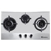 DAWLANCE DHM 370 SN A Built-in Hob: Auto Ignition, Spacious Design for Big Pots, Powerful Wok Burner, Easy to Clean & Scratch-Resistant Surface, Double Gas Inlet