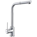 FRANKE Sirius Side-Chrome/Stone G Kitchen Sink Tap with Pull-Out Spout: Classic Chrome-plated Design Perfect for Stainless Steel Sinks