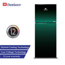 DAWLANCE 9178 LF Avante R features Hybrid Cooling, Glass Noir Green color, Touch Display, Top Freezer Position, and Handle Material
