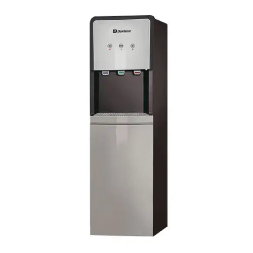 DAWLANCE WD-1060-WGR(C) Water Dispenser: 3.5L Capacity, 3 Taps for Hot, Cold, and Room Temperature Water, Includes 20L Cabinet Refrigerator
