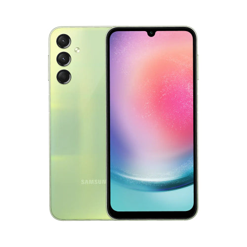 SAMSUNG GALAXY A24 - 6/128 (LIGHT GREEN)See every color and detail come alive on the 6.5-inch FHD+ Super AMOLED display Smooth refresh rate with seamless viewing experience Keep your eyes