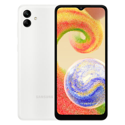 SAMSUNG A044GB/64GB WHITE  Build OS Android 12 OS upgradable to Android 13 UI One UI Core 5.0 Dimensions 164.4 x 76.3 x 9.1 mm Weight 192 g SIM Dual Sim  More display means more room to play Minimal look quality design Awesome 50MP Camera