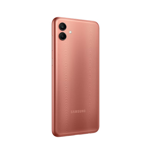 SAMSUNG A04 4GB/64GB Copper: 6.5” HD+ Display, 50MP + 2MP Rear Cameras, 5000mAh Battery, Expandable Storage up to 1TB, 15W Adaptive Fast Charging