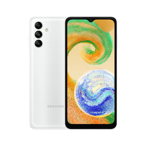 SAMSUNG A04S 4GB/128GB White: 6.5” HD+ Display with 90Hz Refresh Rate, 50MP+2MP+2MP Rear Cameras, 15W Adaptive Fast Charging with USB-C Port