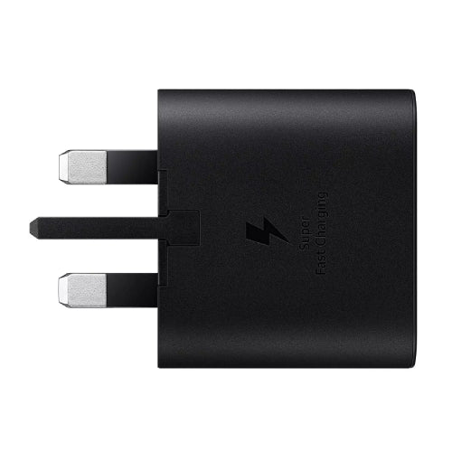 SAMSUNG GALAXY CHARGER 25W W/O/BLACK 25W Charger Samsung with Power Delivery 3.0 PPS Technology enabled your Samsung Galaxy S21 / S21+ / S21 Ultra to charge at extreme fast speeds of 25 Watts.
