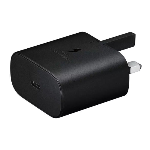 SAMSUNG GALAXY CHARGER 25W W/O/BLACK 25W Charger Samsung with Power Delivery 3.0 PPS Technology enabled your Samsung Galaxy S21 / S21+ / S21 Ultra to charge at extreme fast speeds of 25 Watts.