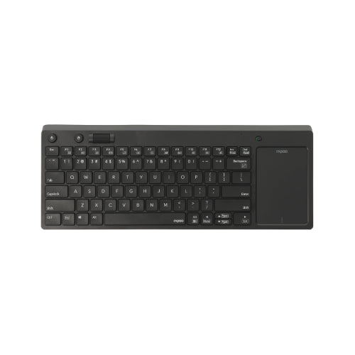 RAPOO K2800 BLACK W/L KEYBOARD WITH TOUCHPAD Reliable 2.4 GHz wireless connection Longer keyboard life Sealed anti-oxidation membrane Integrated touchpad
