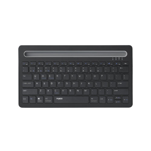 RAPOO XK100 BLACK BLUETOOTH KEYBOARD Rechargeable lithium battery Scissor key structure Bluetooth 3.0 wireless connection Intelligently switch among multiple devices.