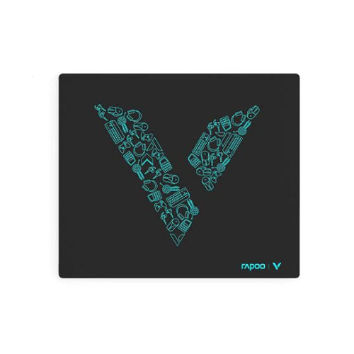 RAPOO V1 BLACK GAMING MOUSE PAD Anti-skid bottom design Smooth woven fabric provides good control interface Robust-textured, wear-resistant and scratch-resistant Dirt-resistant and easy to clean Delicately overlocked edge for durable use