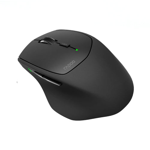 RAPOO MT550W BT MOUSE BLACK Reliable multi-mode wireless connection: connect via Bluetooth 3.0, 4.0 and wireless 2.4 GHz Connect to multiple devices Switch among connected devices in one click Comfortable elegant design.