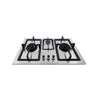 CANON KITCHEN & APP CHK-333S HOB 3 Burners, 304 S.S Panel, 2 Big and 1 Small Sabaf Burners, Cast Iron Grill, Brass Valves, 860X500mm.
