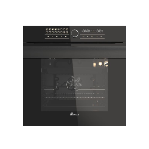 BIMAX 0060 B Oven Automatic Heat Safety Switch, Soft Hinge, Meat Probe, Oven Timer, Mesh Grid, Convection Cooling Fan, Defrost Function, Grill, Telescopic Rail, Rotisserie, 2 Cooking Trays, Cooking Time Planning, Lighting System