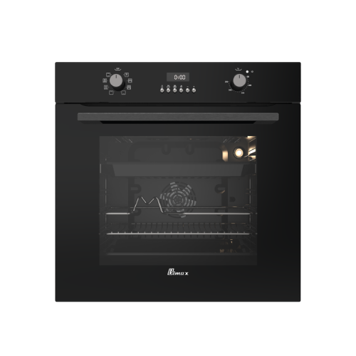BIMAX 0035 B – Black Built-in Oven 70 Litres with 8 Heating Methods & Digital Timer