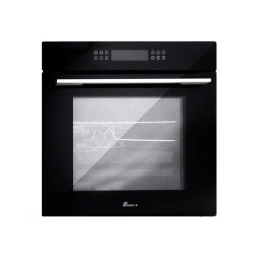 BIMAX MF-0020E Built-in Electric And Gas Oven, Built-in Type, Black Color, Electrically Operated, 70-Liter Capacity, Front Made of Tempered Glass (3-pane), Full Touch Keyboard Panel