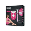 BRAUN SILK-epil 3 EPILATOR, 20 TWEEZER SYSTEM, SOFT TIPS, SILK-epil BIKINI STYLER, MASSAGE ROLLERS, SMARTLIGHT, 2 SPEED
